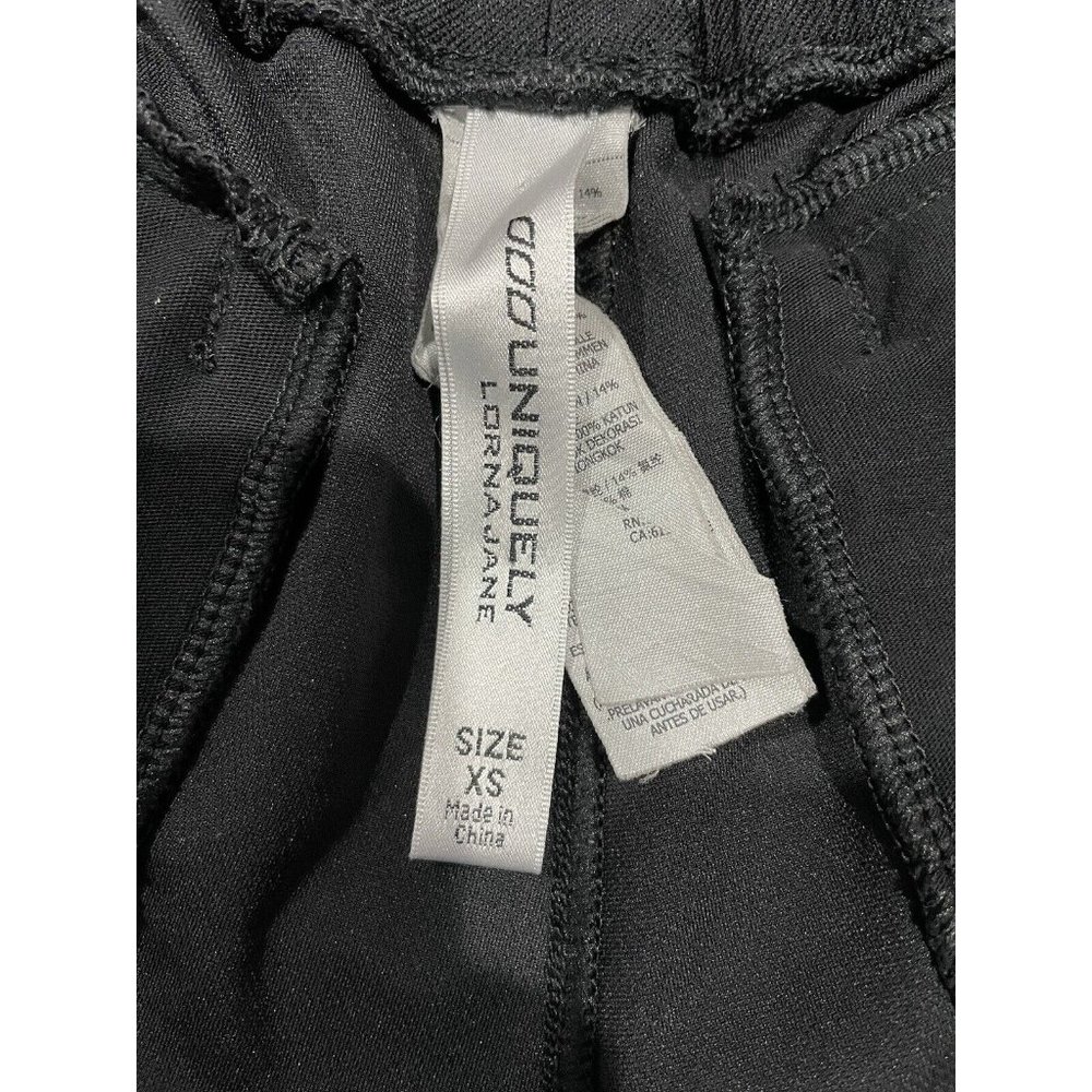 Lorna Jane Black Pants Size XS Stretch Jogger Ankle Zip - Picture 7 of 9